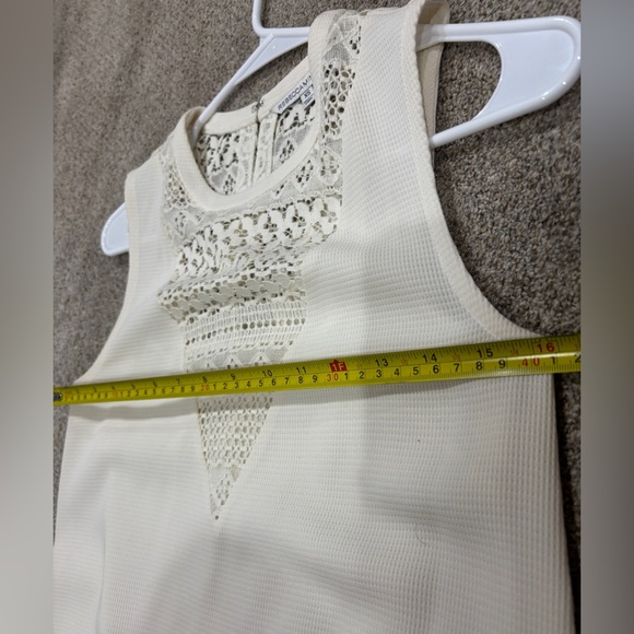 Rebecca Minkoff Women's Vallory Pique Shift Dress‎ Cream Ivory Size XS - Picture 4 of 8